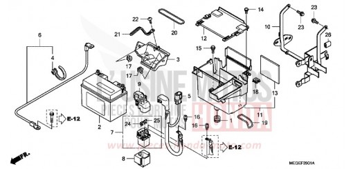 BATTERIE (ABS) VT750CSA de 2010